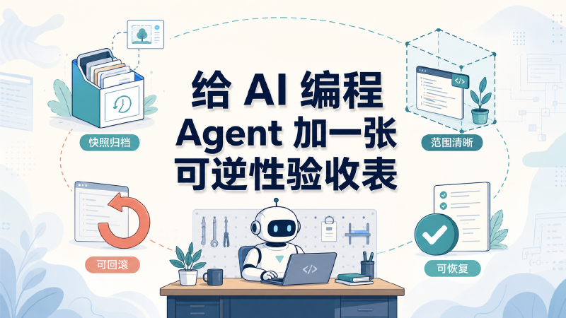 Featured image of post 给 AI 编程 Agent 加一张可逆性验收表