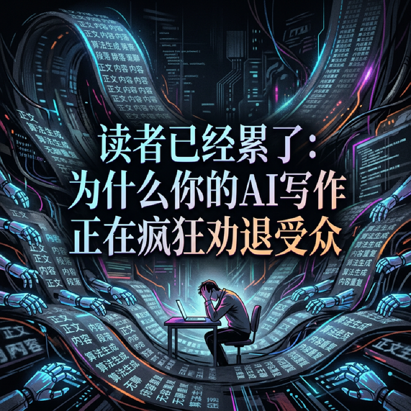 Featured image of post 读者已经累了：为什么你的 AI 写作正在疯狂劝退受众？