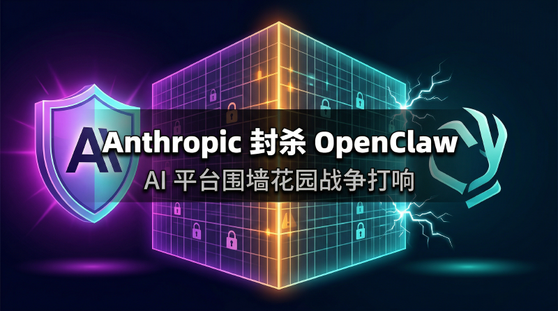 Featured image of post Anthropic 封杀 OpenClaw 订阅：AI 平台的「围墙花园」战争正式打响