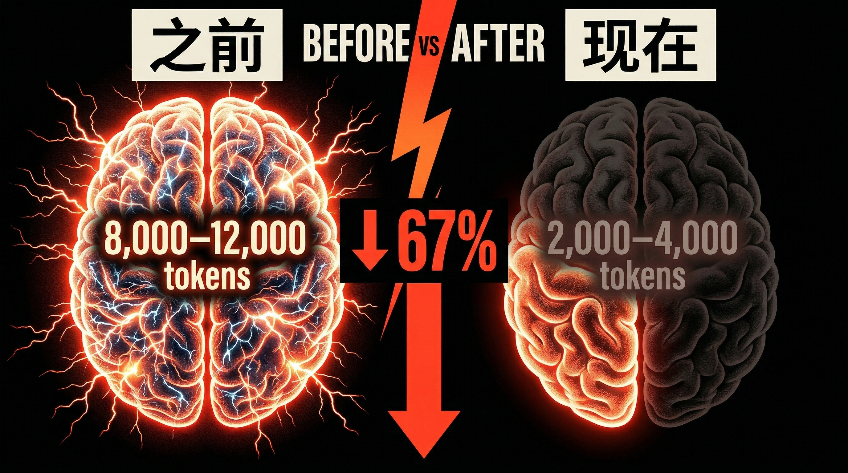 thinking token对比：之前8000-12000，现在只剩2000-4000，骤降67%