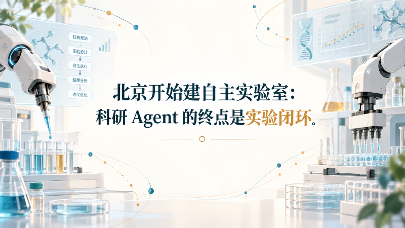 Featured image of post 北京开始建自主实验室：科研 Agent 的终点是实验闭环