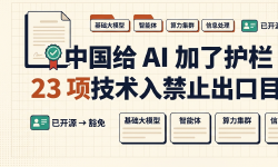 Featured image of post 中国给 AI 加了护栏：23 项技术入禁止出口目录，但已开源的明确豁免