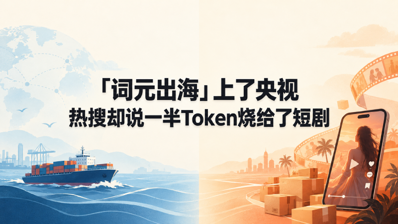 Featured image of post 「词元出海」上了央视，热搜却说一半 Token 烧给了短剧