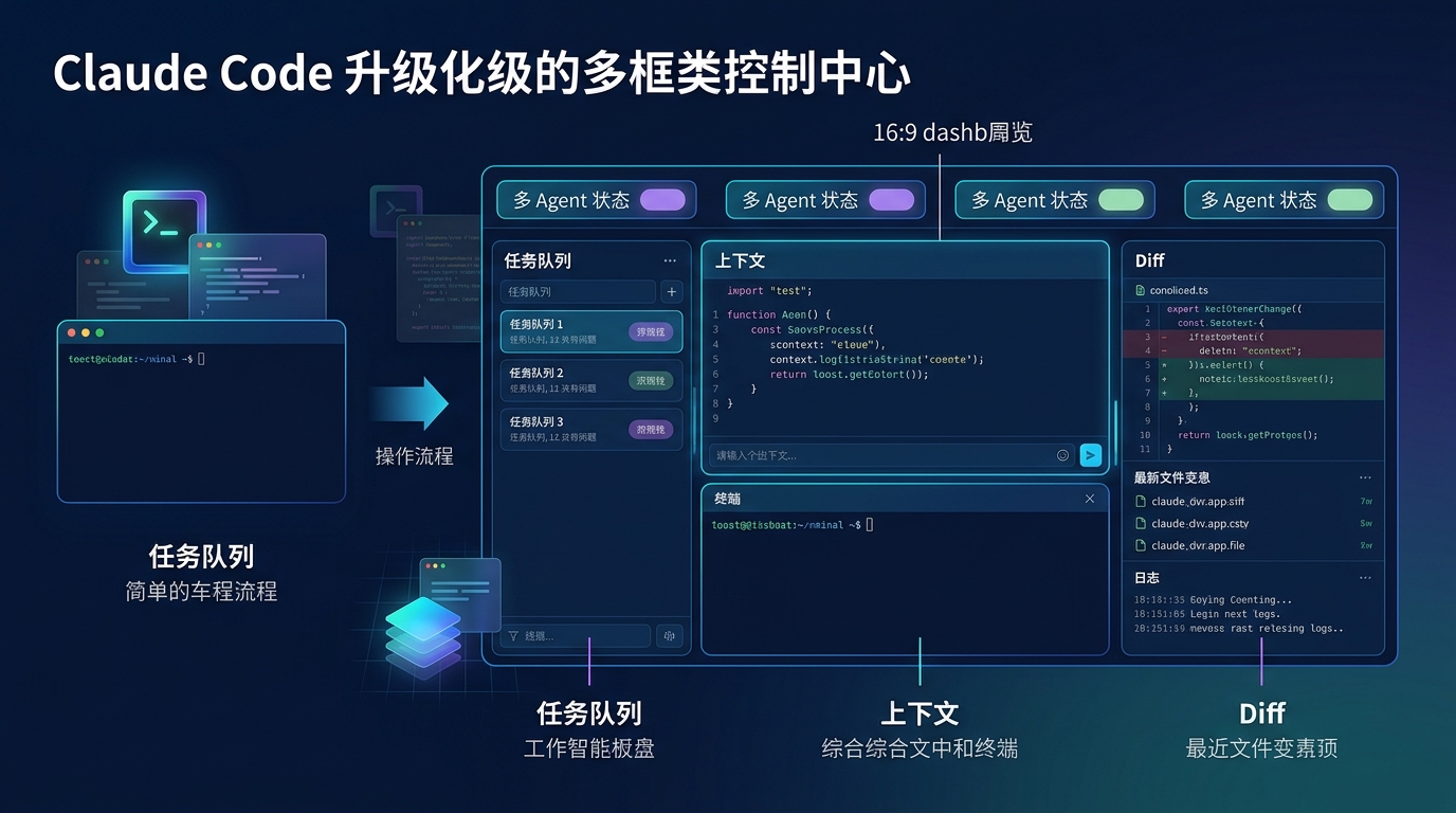 Claude Code 从 CLI 工具升级为工作台