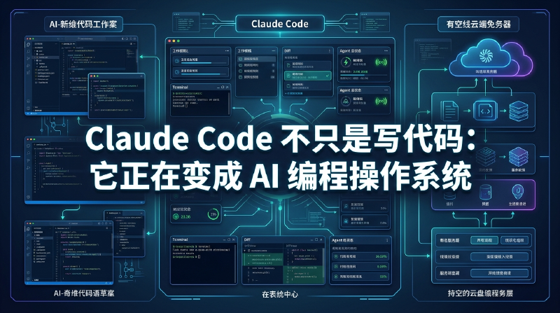Featured image of post Claude Code 不只是写代码：它正在变成 AI 编程操作系统