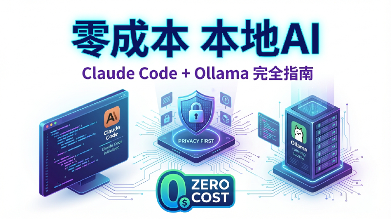 Featured image of post 零成本、全隐私：Claude Code + Ollama 本地编程完全指南