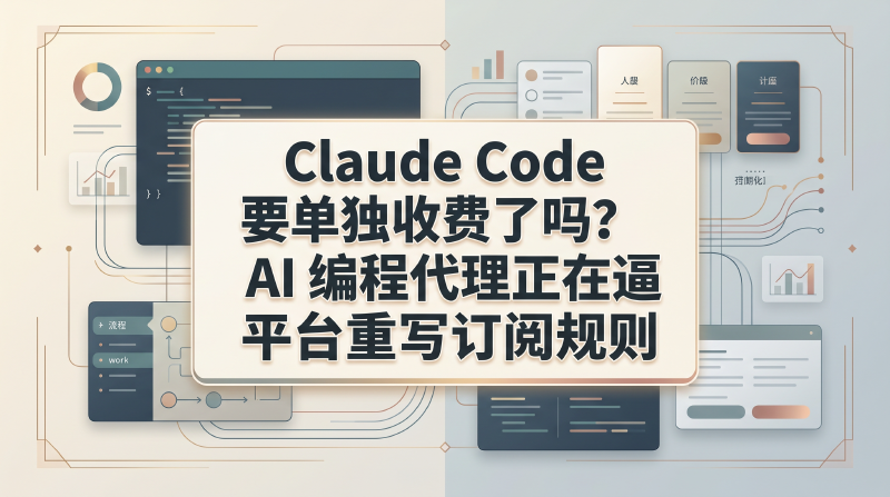 Featured image of post Claude Code 要单独收费了吗？AI 编程代理正在逼平台重写订阅规则