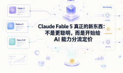 Featured image of post Claude Fable 5 真正的新东西：不是更聪明，而是开始给 AI 能力分流定价