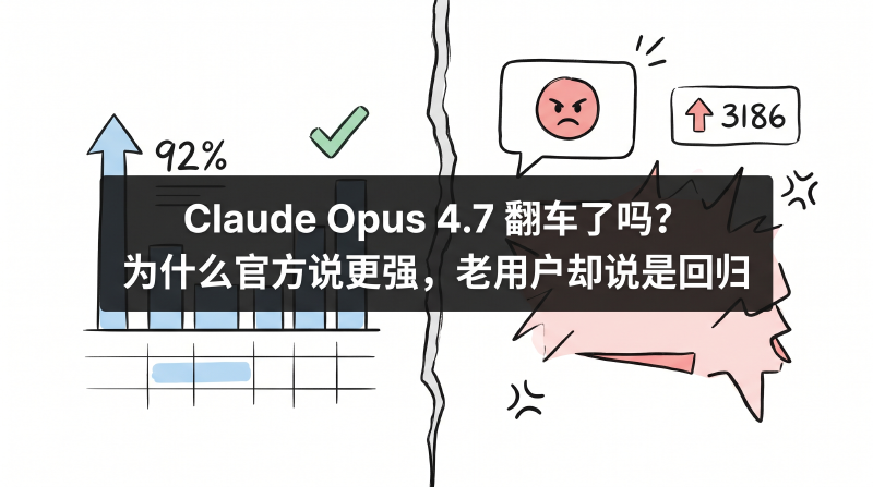 Featured image of post Claude Opus 4.7 翻车了吗？为什么官方说更强，老用户却说是回归