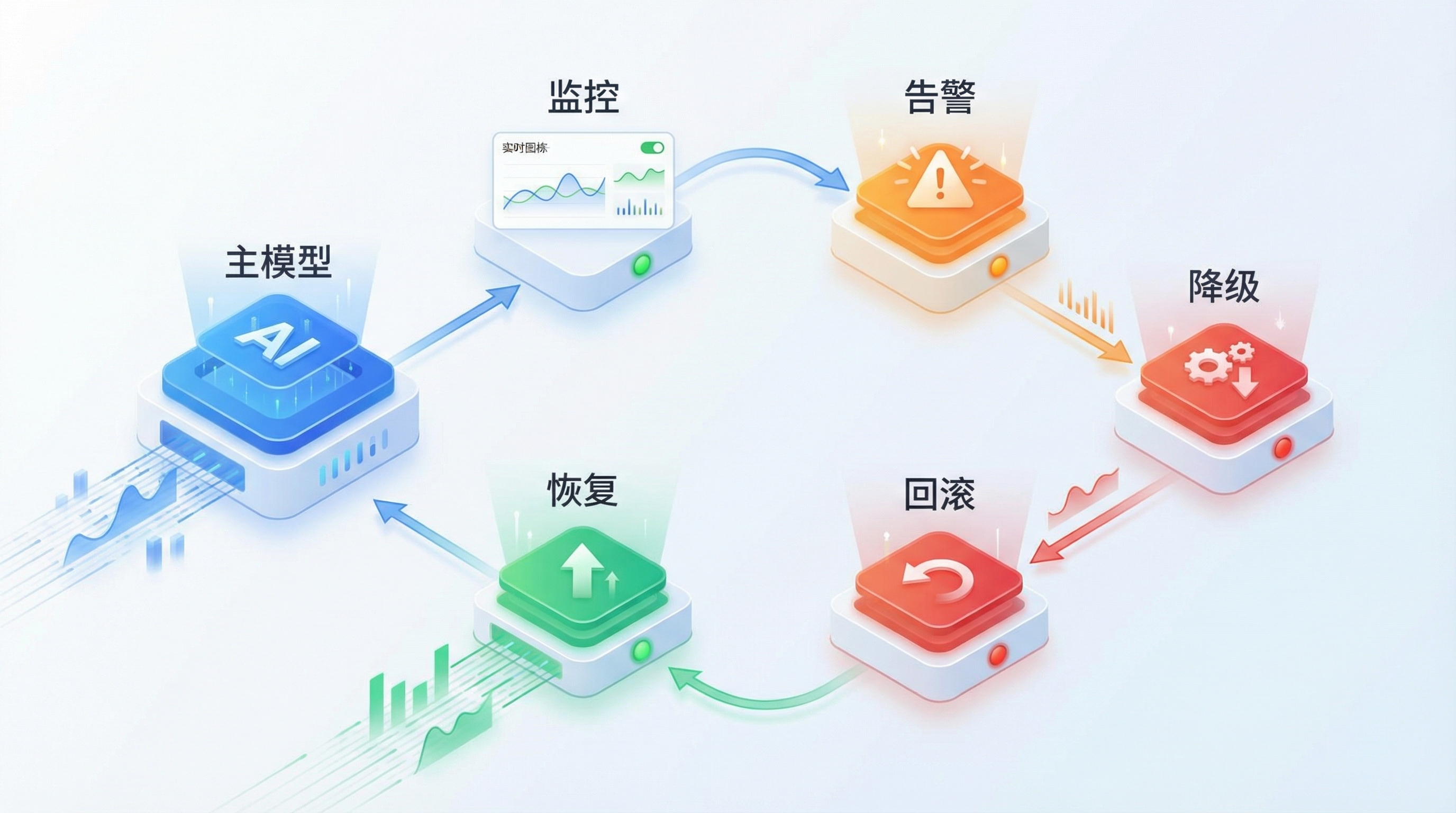 正文配图:监控告警与降级回滚闭环
