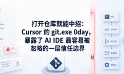 Featured image of post 打开仓库就能中招：Cursor 的 git.exe 0day，暴露了 AI IDE 最容易被忽略的一层信任边界