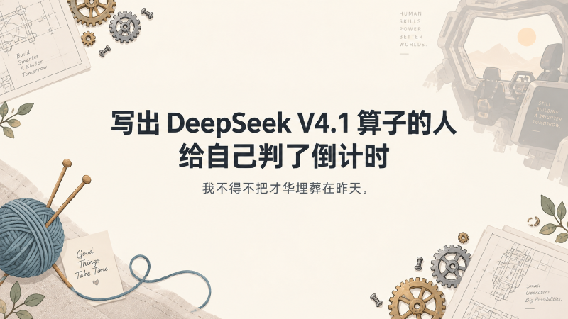 Featured image of post 写出 DeepSeek V4.1 算子的人，给自己判了倒计时