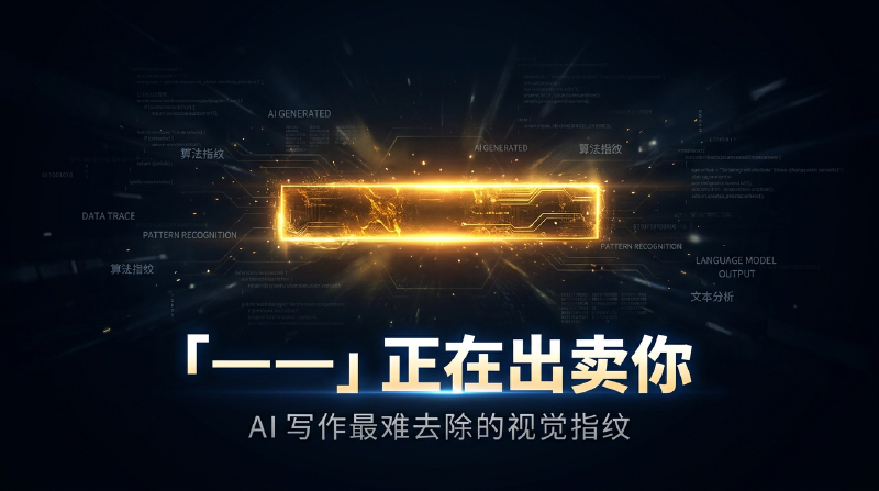 Featured image of post 「——」正在出卖你：AI 写作最难去除的视觉指纹