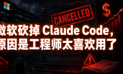 Featured image of post 微软砍掉 Claude Code，原因是工程师太喜欢用了