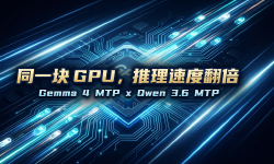 Featured image of post 同一块 GPU，推理速度翻倍：Gemma 4 MTP 和 Qwen 3.6 MTP 同时来了