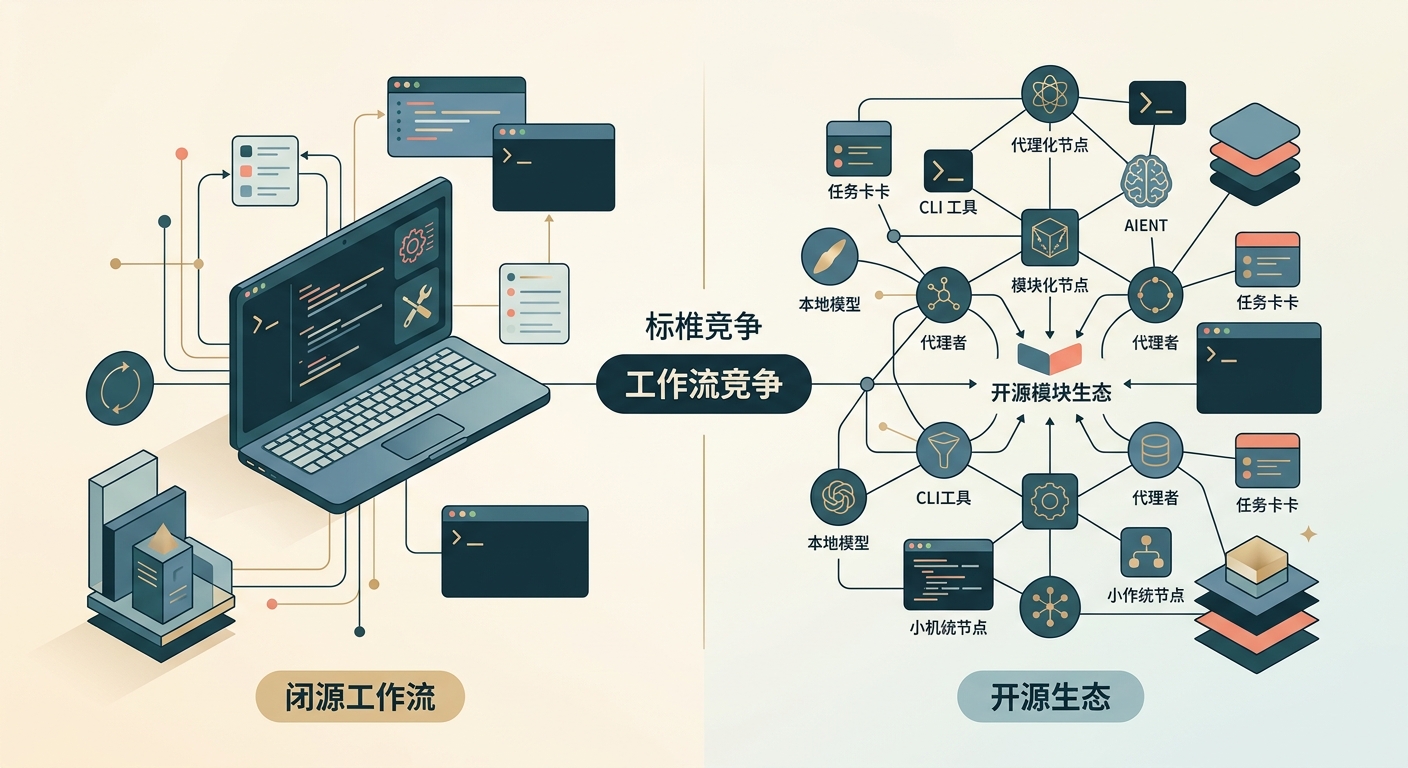 开源模型从 benchmark 竞争走向工作流竞争