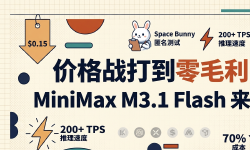 Featured image of post 价格战打到「零毛利」：MiniMax M3.1 Flash 把 $0.15 / 1M 写进了定价表