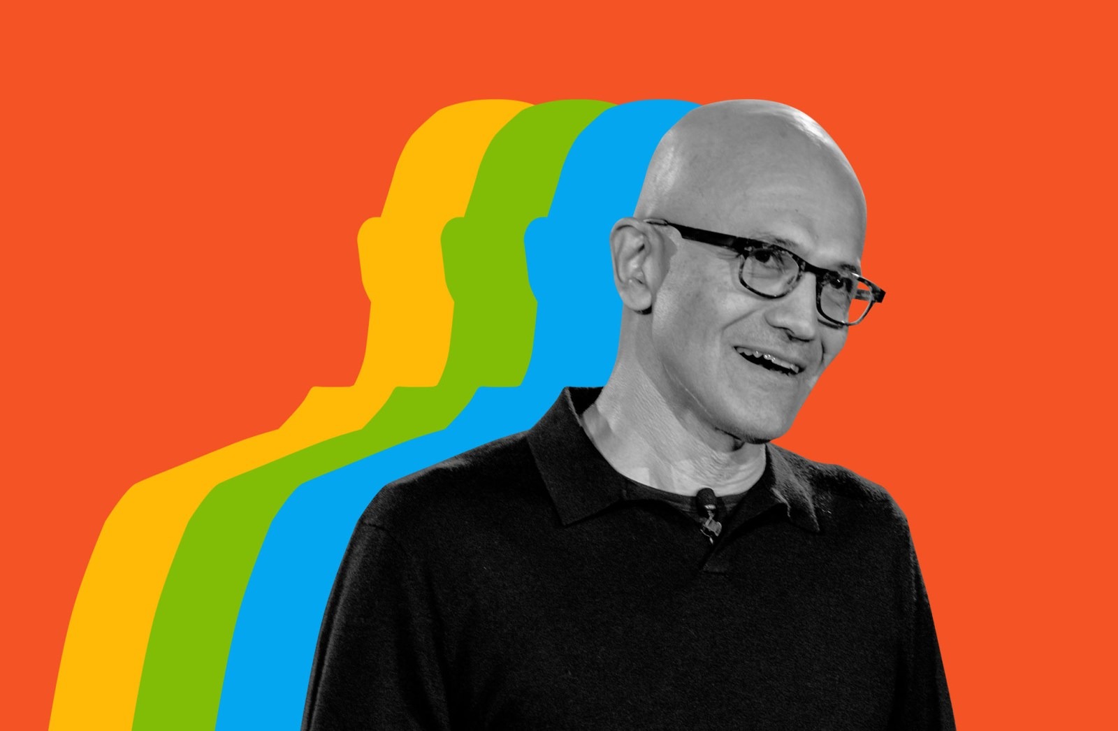 Satya Nadella。图源：Cath Virginia / The Verge, Getty Images，经 The Verge 发布