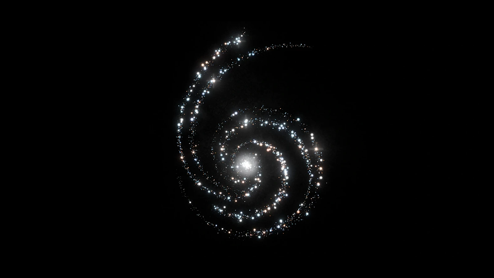 官方 GPT-6 Astra 发布主视觉：螺旋粒子构成的数字 6，OpenAI 称之为"a new generation of intelligence"（图：OpenAI）