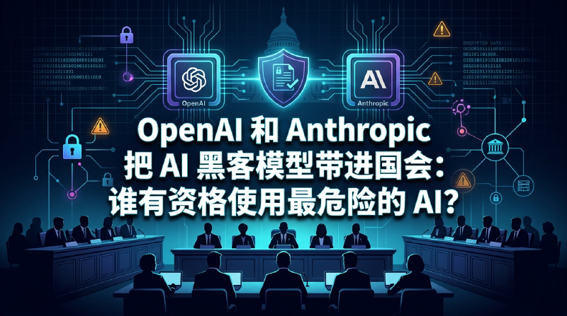 Featured image of post OpenAI 和 Anthropic 把 AI 黑客模型带进国会：谁有资格使用最危险的 AI？