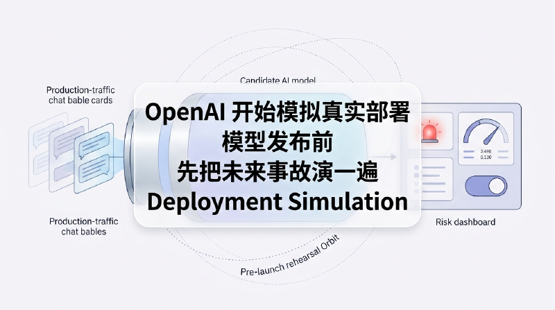 Featured image of post OpenAI 开始模拟真实部署：模型发布前，先把未来事故演一遍