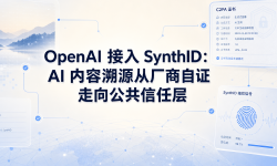 Featured image of post OpenAI 接入 SynthID：AI 内容溯源从厂商自证走向公共信任层
