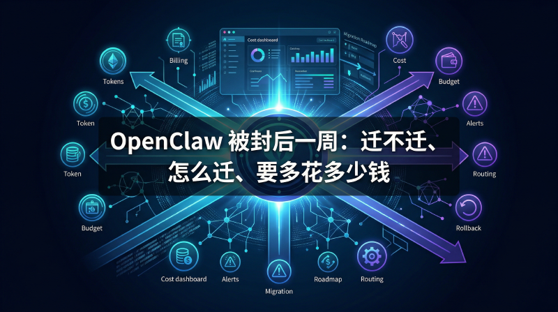 Featured image of post OpenClaw 被封后一周：迁不迁、怎么迁、要多花多少钱