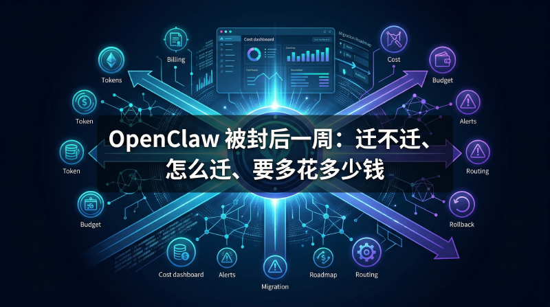 Featured image of post OpenClaw 被封后一周：迁不迁、怎么迁、要多花多少钱