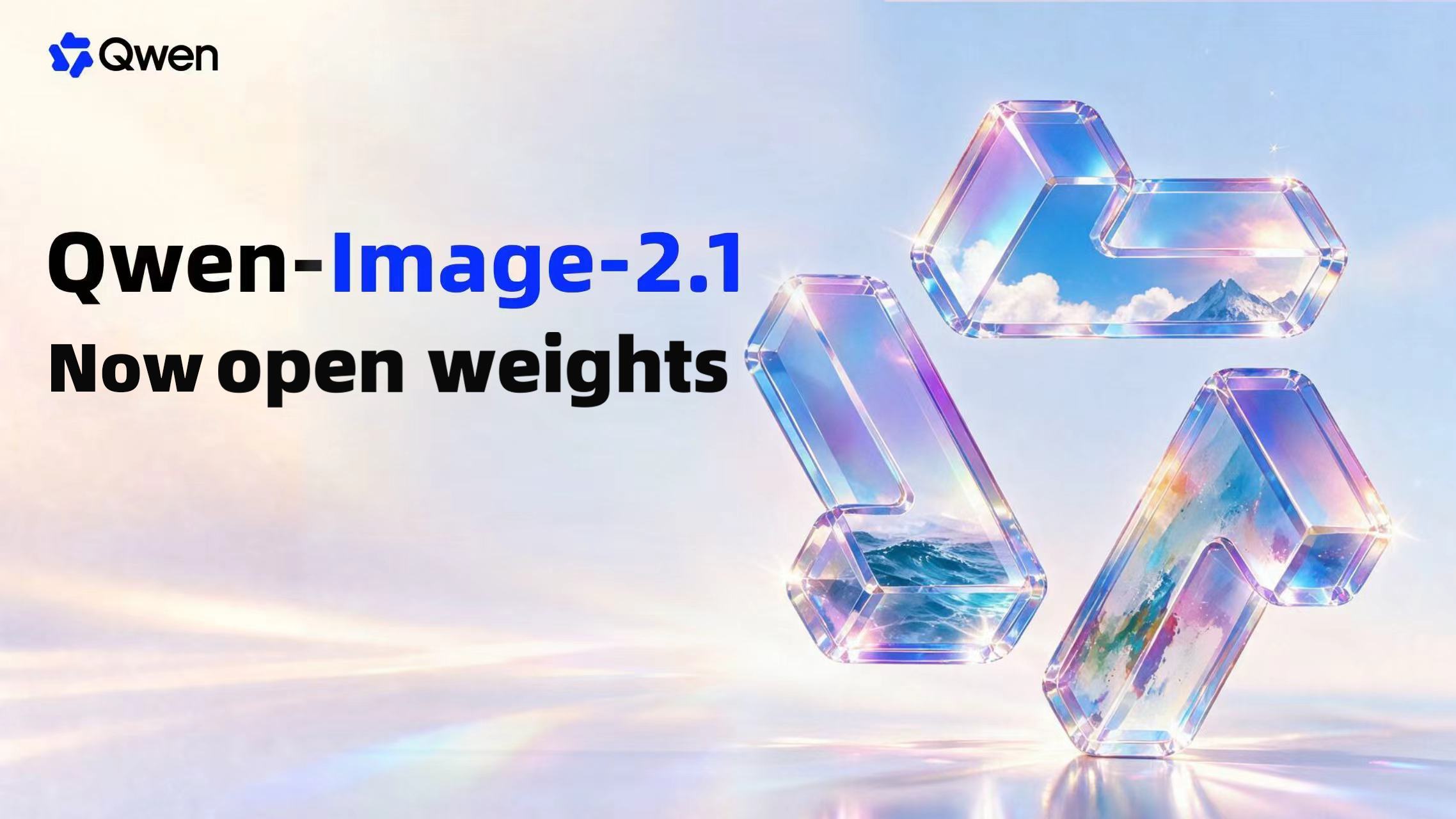 Qwen-Image-2.1 官方发布横幅