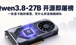 Featured image of post Qwen3.8-27B 开源即屠榜：一张显卡跑的模型，凭什么挤进旗舰梯队