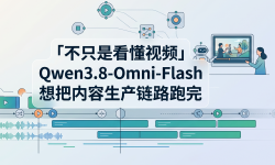 Featured image of post 不只是看懂视频：Qwen3.8-Omni-Flash 想把内容生产链路跑完