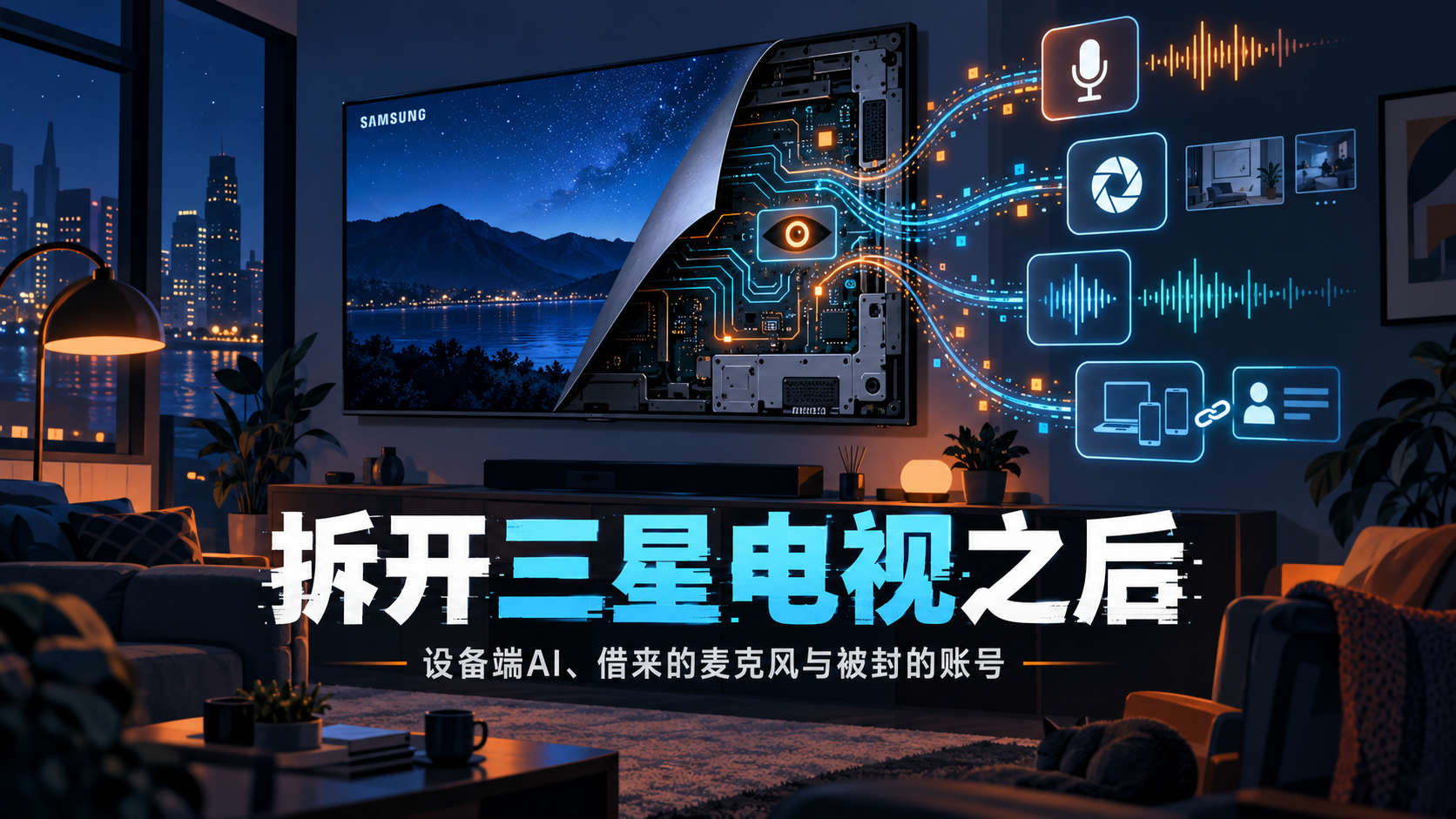 拆开三星电视之后：设备端AI、借来的麦克风与被封的账号