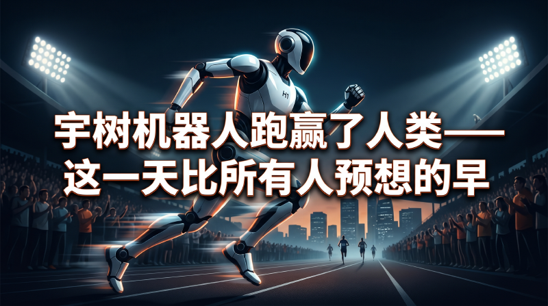 Featured image of post 宇树机器人跑赢了人类——这一天比所有人预想的早