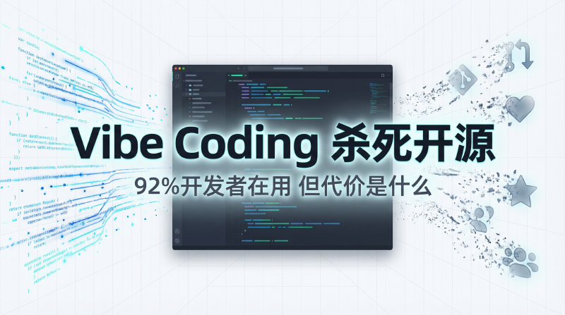 Featured image of post "Vibe Coding 杀死开源"：92%开发者在用，但代价是什么？