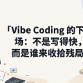 Vibe Coding 的下半场：不是写得快，而是谁来收拾残局