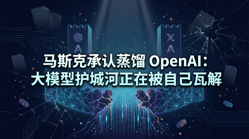 Featured image of post 马斯克承认蒸馏 OpenAI：大模型护城河正在被自己瓦解