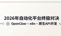 Featured image of post 2026年自动化平台终极对决：OpenClaw vs n8n vs 原生API开发